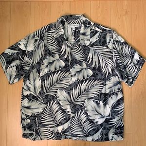 Quicksilver Edition L/XL Palm Hawaiian Shirt